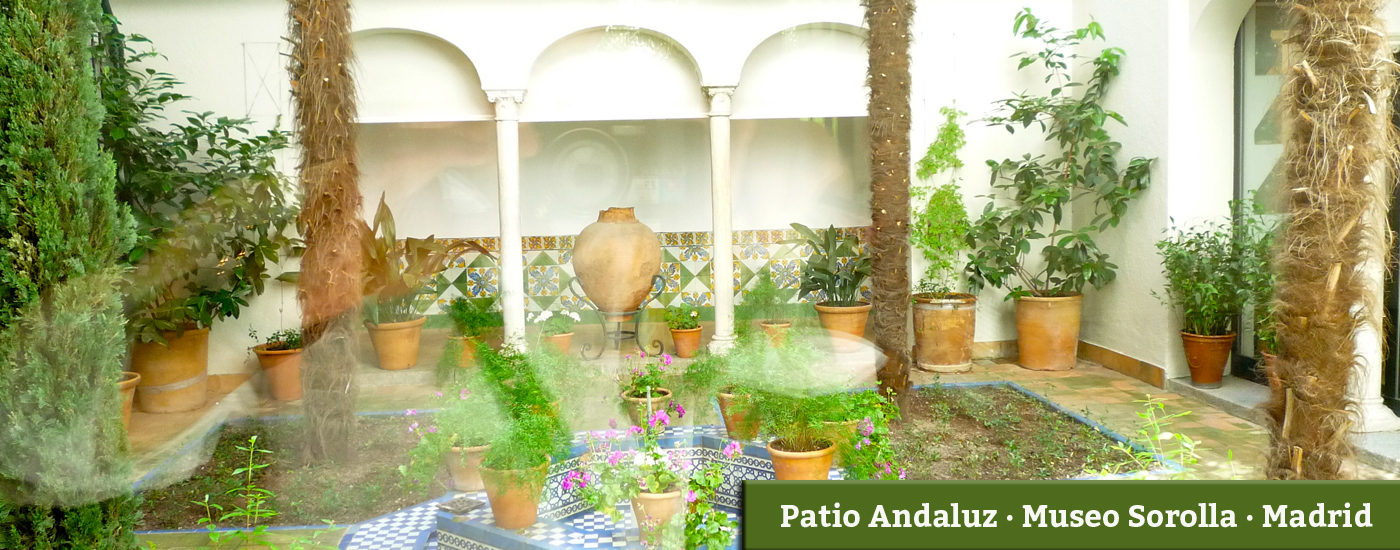 Inspiration für diesen Garten · Inspiration for this garden · Inspiration pour ce jardin - Patio Andaluz · Museo Sorolla · Madrid